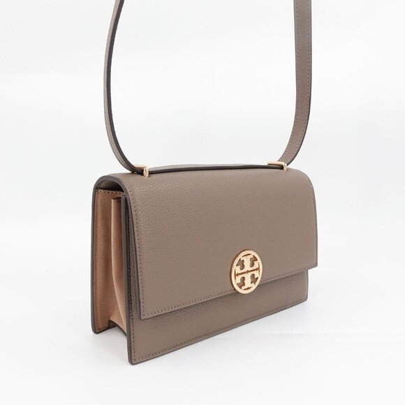 Tory Burch Miller Shoulder Bag Portobello Gray OS - Picture 15 of 16